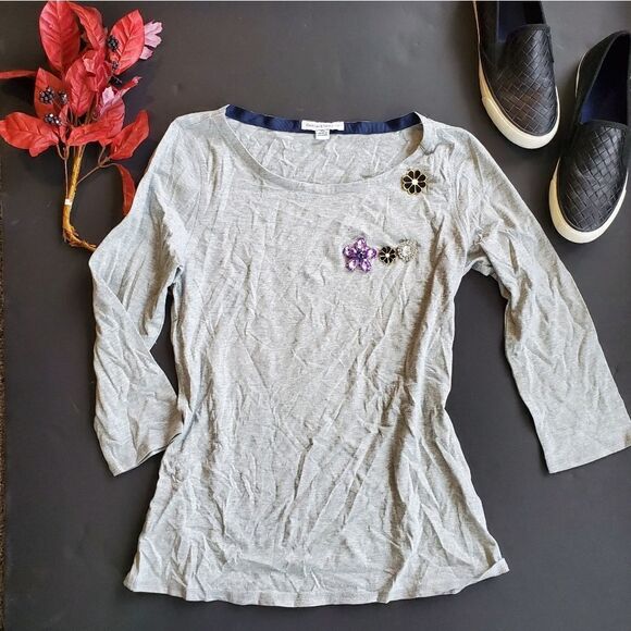 Isaac Mizrahi Tops - Isaac Mizrahi Live Bejeweled Shirt